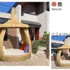 Outdoor swimming pool, bird's nest, rattan woven bed (18)