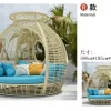 Outdoor swimming pool, bird's nest, rattan woven bed (19)