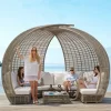 Outdoor swimming pool, bird's nest, rattan woven bed (2)