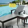 Outdoor swimming pool rattan bed (16)