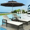 Outdoor swimming pool rattan bed (3)