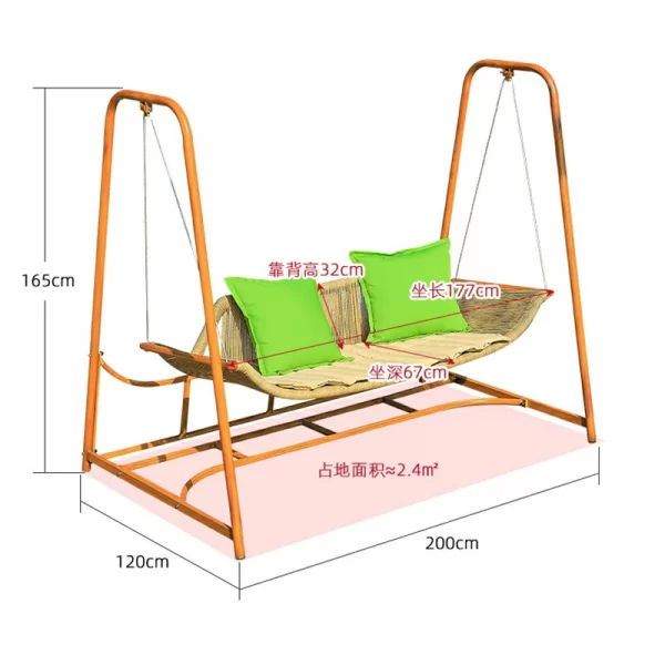 Outdoor swing, courtyard swing (10)