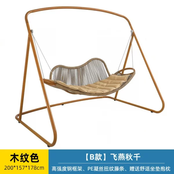 Outdoor swing, courtyard swing (12)