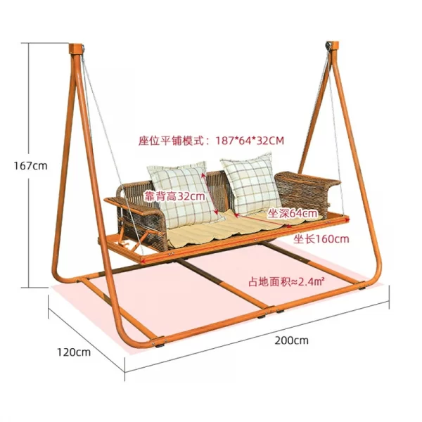 Outdoor swing, courtyard swing (15)