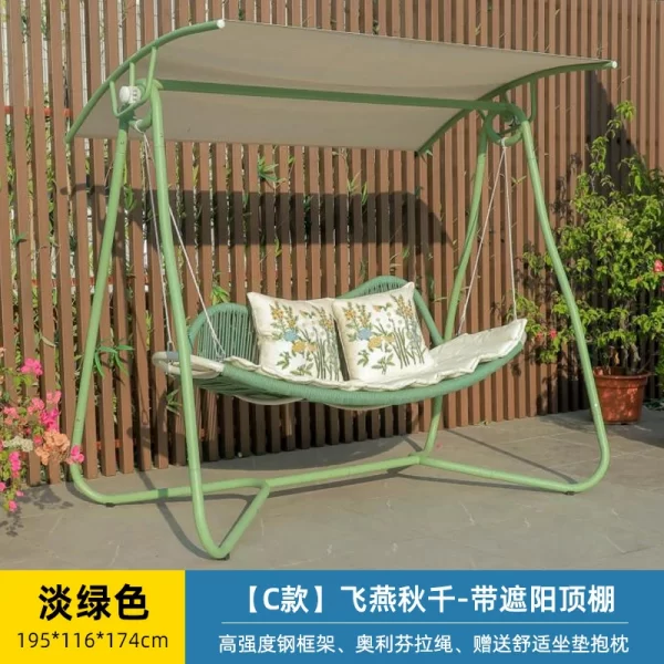 Outdoor swing, courtyard swing (19)