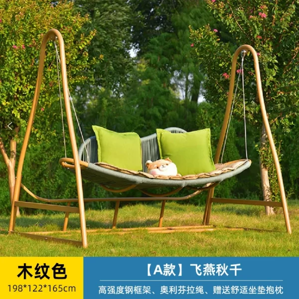 Outdoor swing, courtyard swing (9)