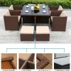Outdoor table, chair, rattan chair set (16)