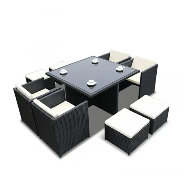 Outdoor table, chair, rattan chair set (18)