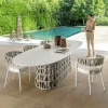Outdoor tables and chairs, courtyard leisure rattan chairs (5)