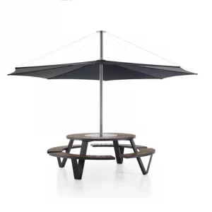 Outdoor tables and chairs with umbrellas, integrated hotel dining tables and chairs, outdoor garden, sales department, courtyard furniture