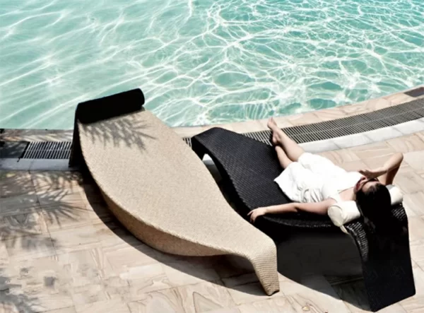 Outdoor vacation, lying bed, lounge chair (3)