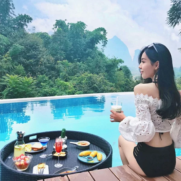 Pool Floating Plate Water Breakfast Tray (13)