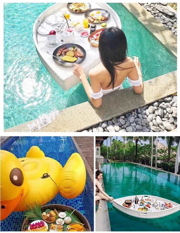 Pool Floating Plate Water Breakfast Tray (3)