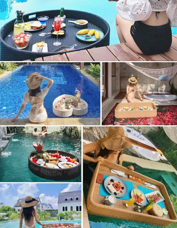 Pool Floating Plate Water Breakfast Tray (5)