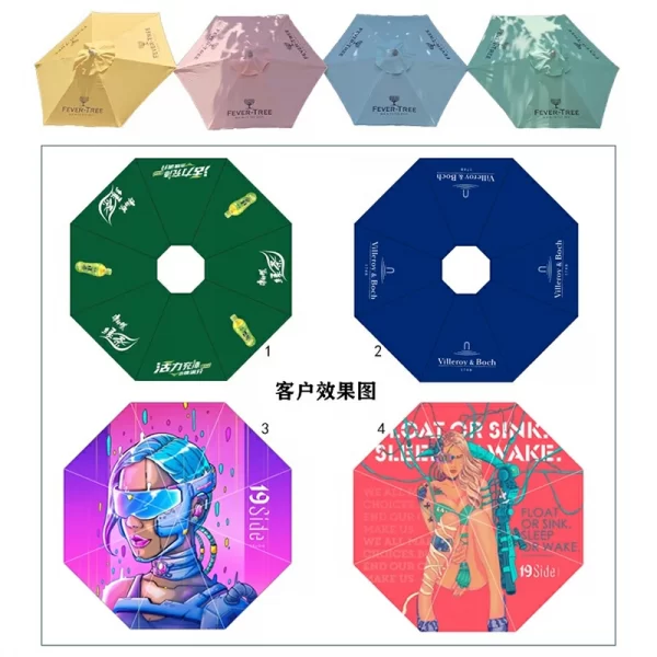 Resort outdoor swimming pool, large sun umbrella (1)