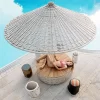 Sunshade, Courtyard, Homestay, Beach, Balcony, Umbrella Villa (5)
