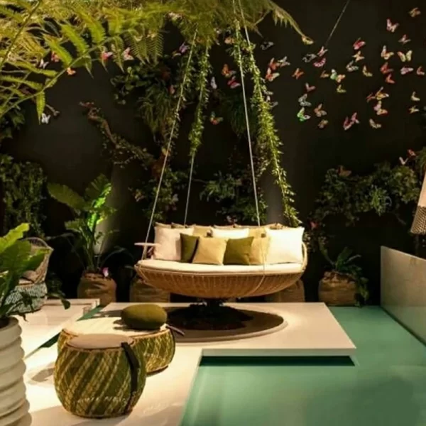 double swing outdoor leisure hanging basket hanging chair (14)