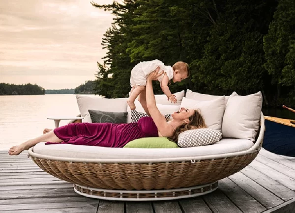 double swing outdoor leisure hanging basket hanging chair (3)