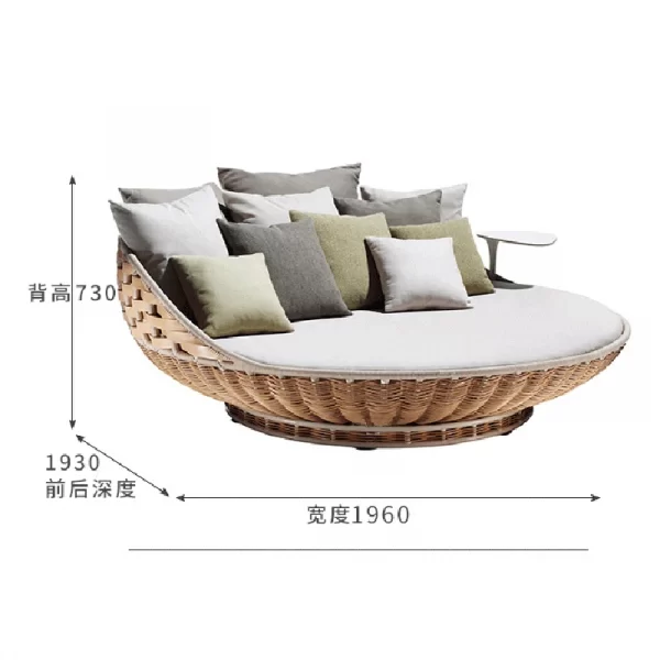 double swing outdoor leisure hanging basket hanging chair (6)