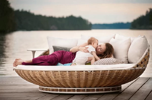 double swing outdoor leisure hanging basket hanging chair (7)