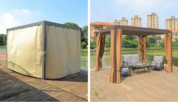 internet famous Chinese style blinds, aluminum alloy manual sunshades (3)