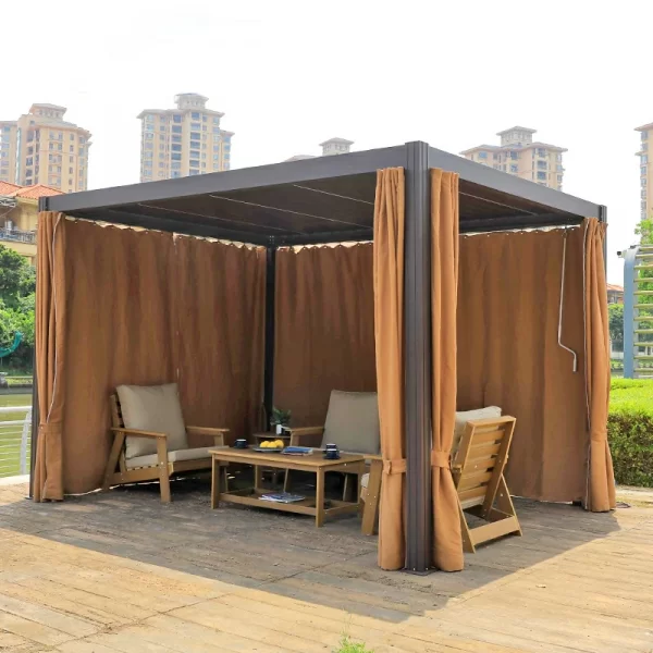 internet famous Chinese style blinds, aluminum alloy manual sunshades (6)