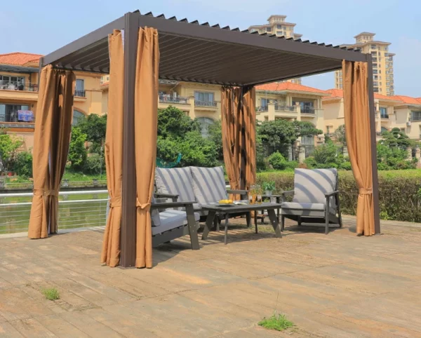 internet famous Chinese style blinds, aluminum alloy manual sunshades (7)