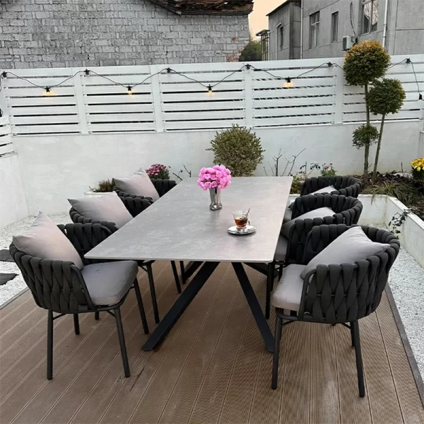 outdoor waterproof and sunscreen rattan furniture (13)