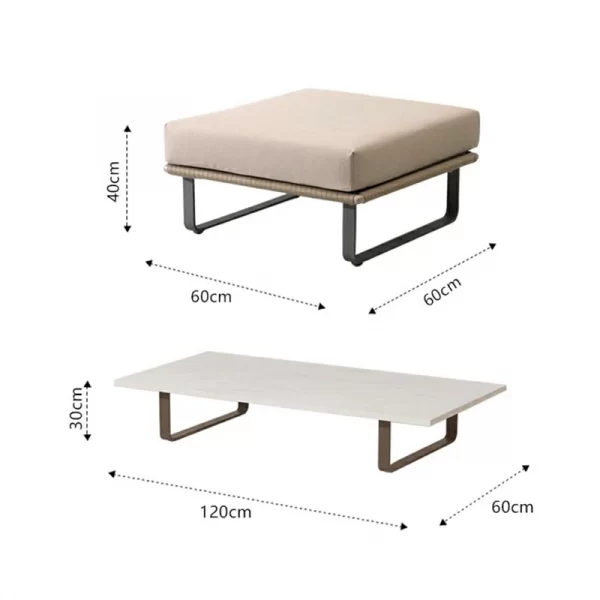 outdoor waterproof wicker woven wicker chair sets (2)