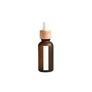 15ml 20ml 30ml 50ml Brown Walnut Ring Essential Oil Bottle Food Grade Glass Dropper Bottle