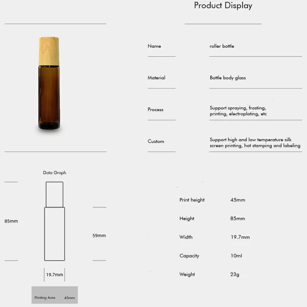 3ml 5ml 10ml frosted light proof perfume ball bottle (18)