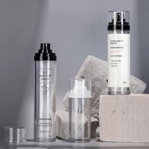 50ml injection-molded PET spray bottle, 100ml thick-walled transparent spray bottle, setting spray dispensing bottle, eco-friendly