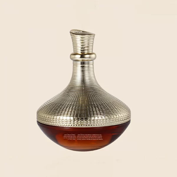 Brown Acrylic Double Layer Eye Cream face cream Cream Bottle (3)