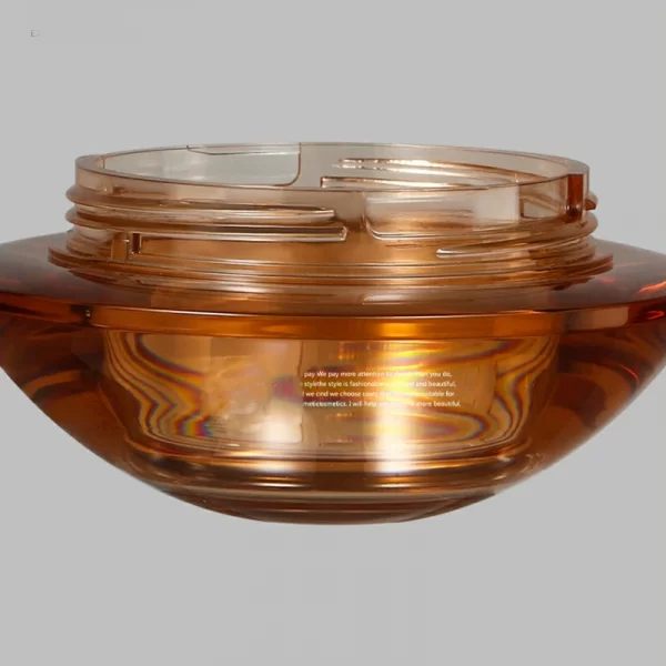 Brown Acrylic Double Layer Eye Cream face cream Cream Bottle (7)