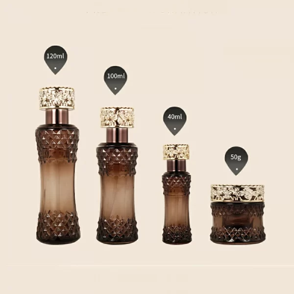 Cosmetic set bottle, palace style small waist lotion bottle (11)