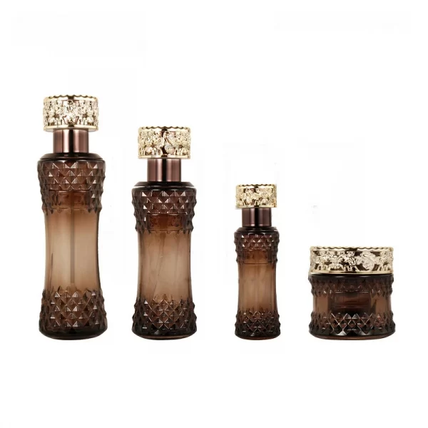 Cosmetic set bottle, palace style small waist lotion bottle (5)