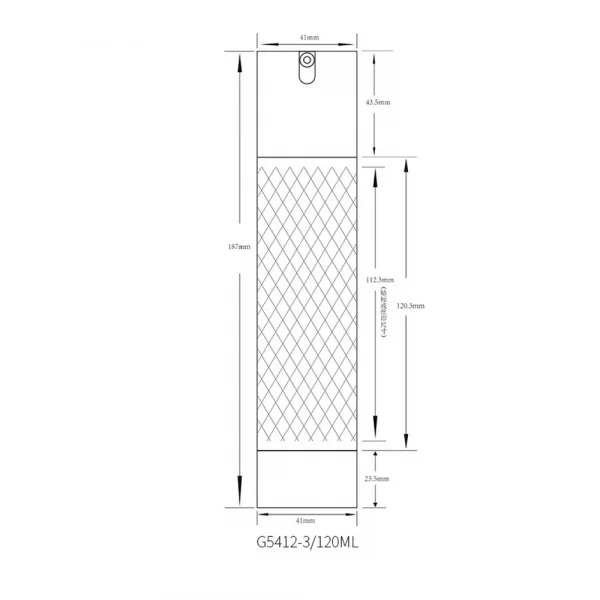 Cosmetics vacuum bottle customized AS sample lotion sub bottle (11)