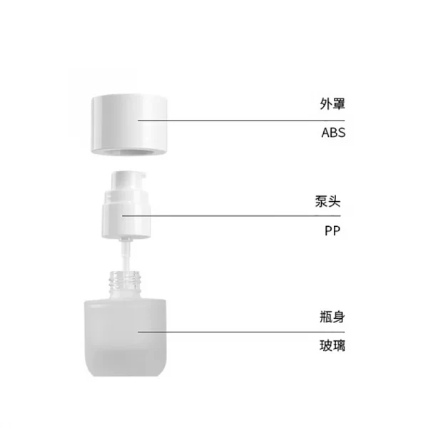 Cosmetics vacuum bottle customized popular 30g face cream sub bottled (14)