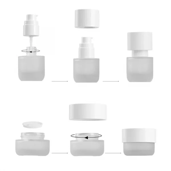 Cosmetics vacuum bottle customized popular 30g face cream sub bottled (3)