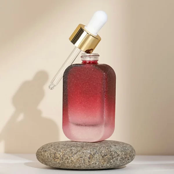 Custom 30ml round corner square dropper bottle Ice glass new process essence original liquid bottle (5)