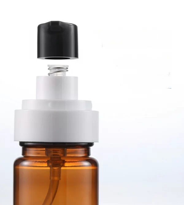 Customized 50G tawny plastic cream bottle (11)