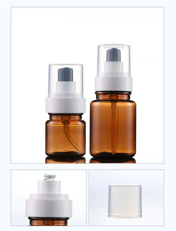 Customized 50G tawny plastic cream bottle (7)