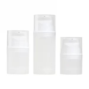 Eco-friendly packaging material PP frosted vacuum bottle 30ml essence liquid dispensing bottle 50-100ml bayonet cosmetics lotion bottle