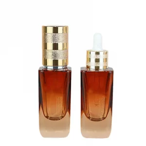 Essential oil bottle 40ml brown dropper bottle thick bottom glass empty bottle high-end pressed light proof small brown bottle in stock for bottling