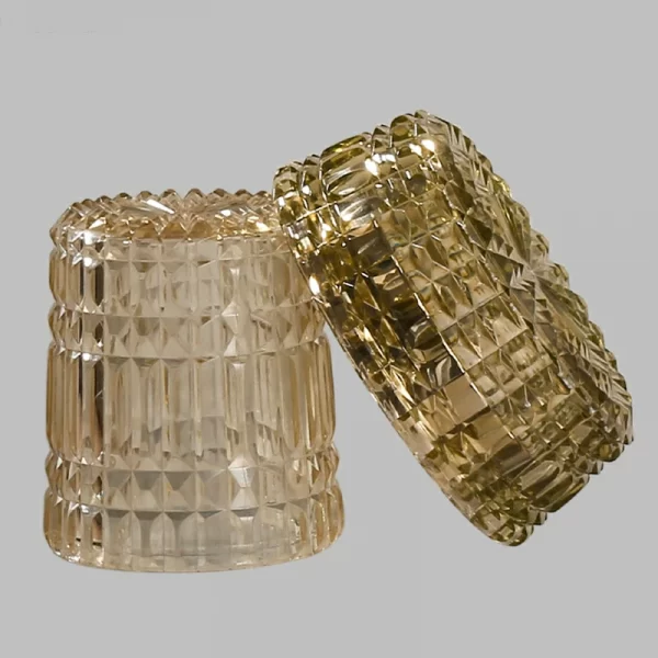 High grade diamond thick bottom skin care product set glass separate bottle (5)