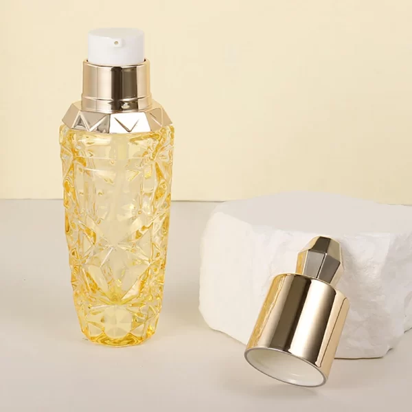 High grade thick bottom diamond glass bottle (4)
