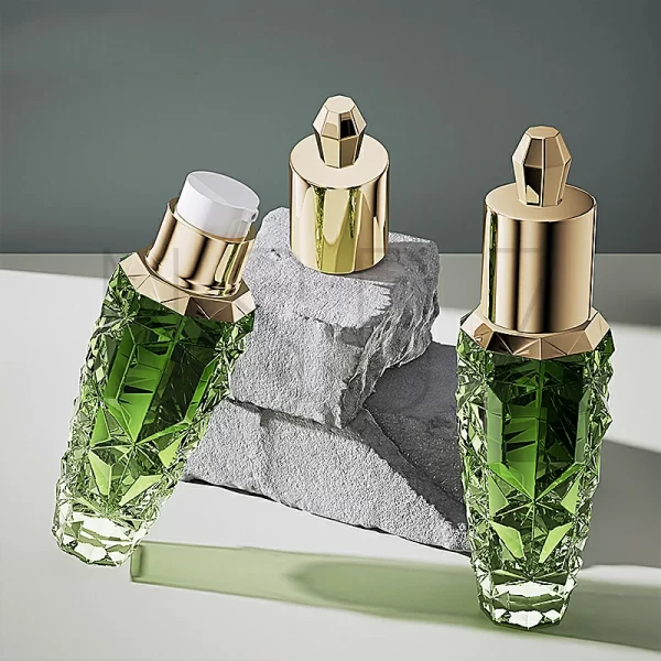 High grade thick bottom diamond glass bottle (8)