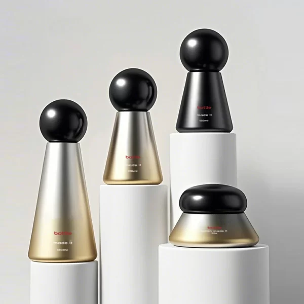 New Customized cosmetics glass bottle 30-120ml essence hydraulic pump bottle (10)