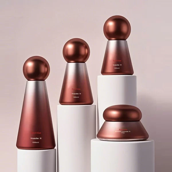 New Customized cosmetics glass bottle 30-120ml essence hydraulic pump bottle (7)