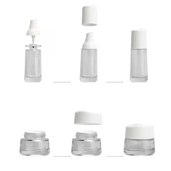 New cosmetics glass set bottle (1)